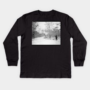 Bird Hunting, 1895. Vintage Photo Kids Long Sleeve T-Shirt